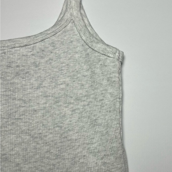 Garage Ribbed Scoop Cropped Cami in Grey - Picture 6 of 9